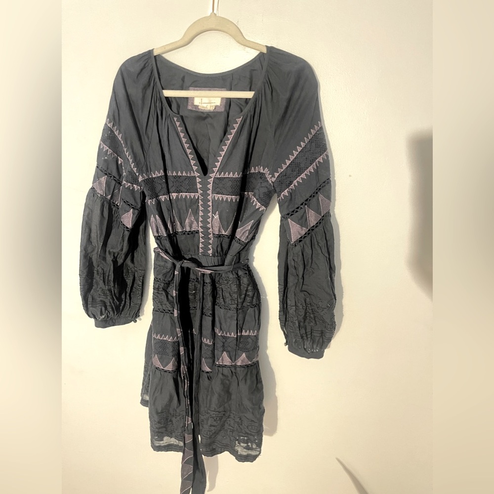 Anthropologie A-Line Belted dress